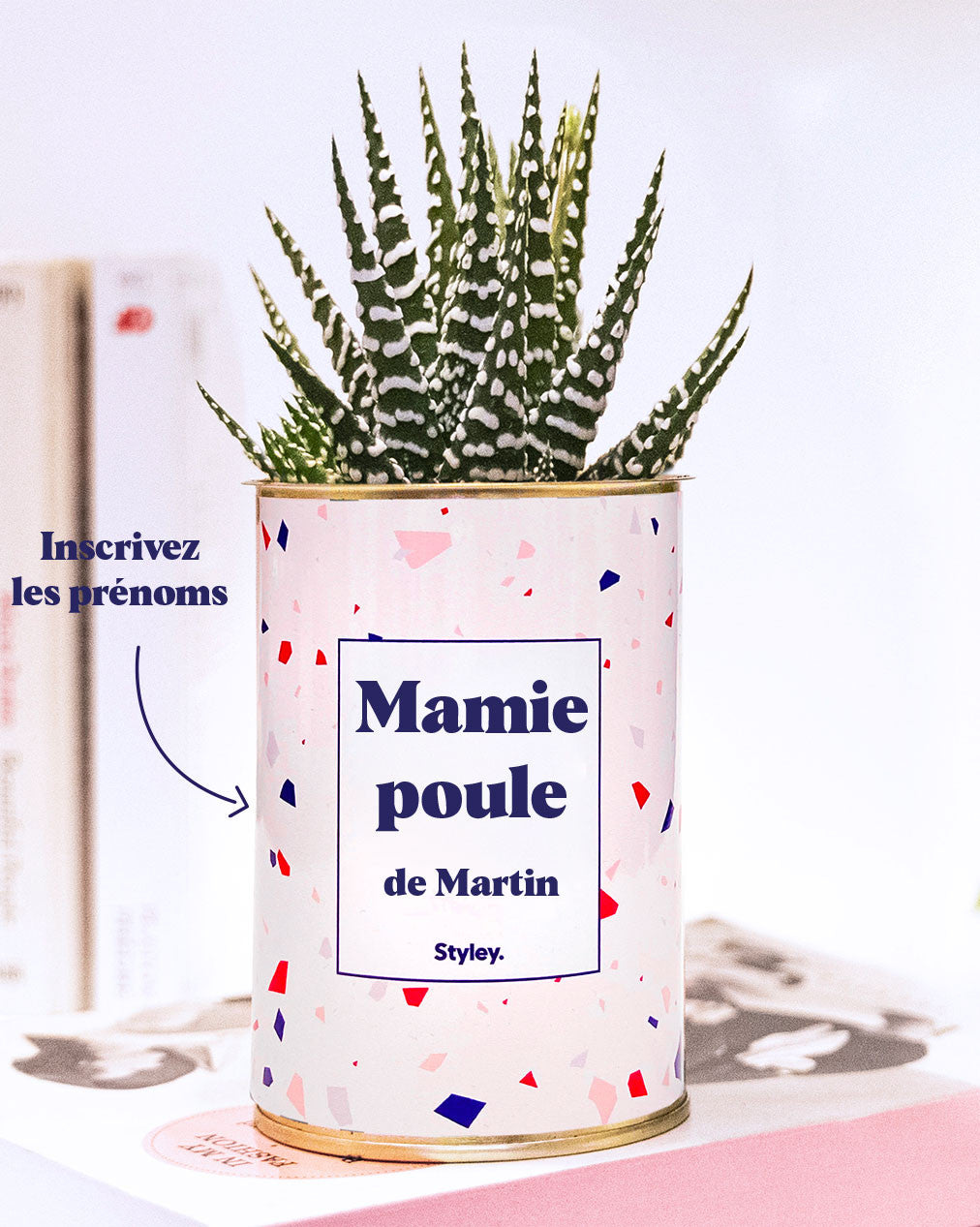 Mamie poule personnalisable - Cactus