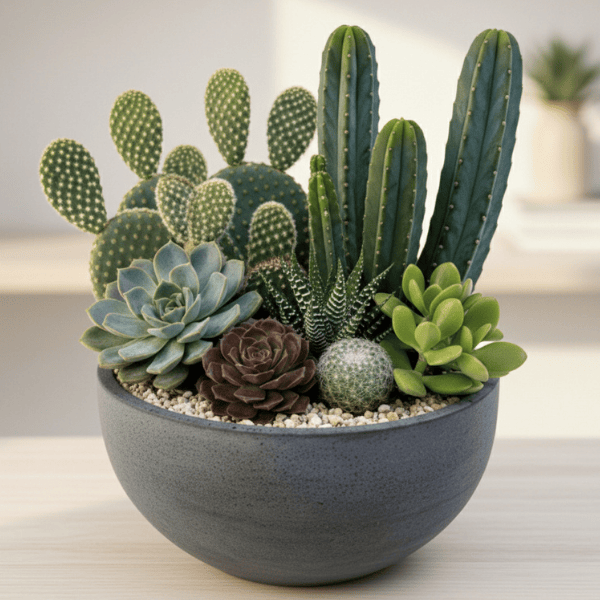 Peut-on planter des succulentes et des cactus ensemble ?