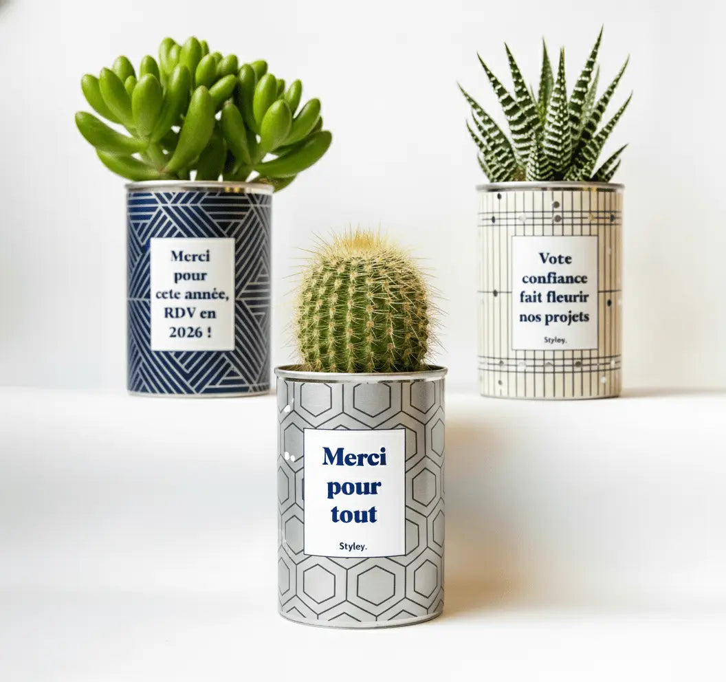 Quel message mettre avec une plante pour remercier un client ?