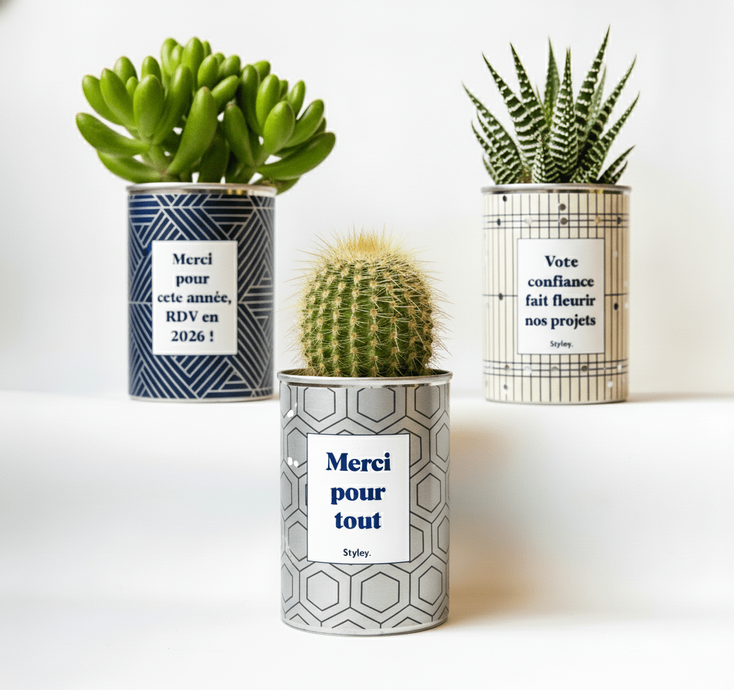 Quel message mettre avec une plante pour remercier un client ?