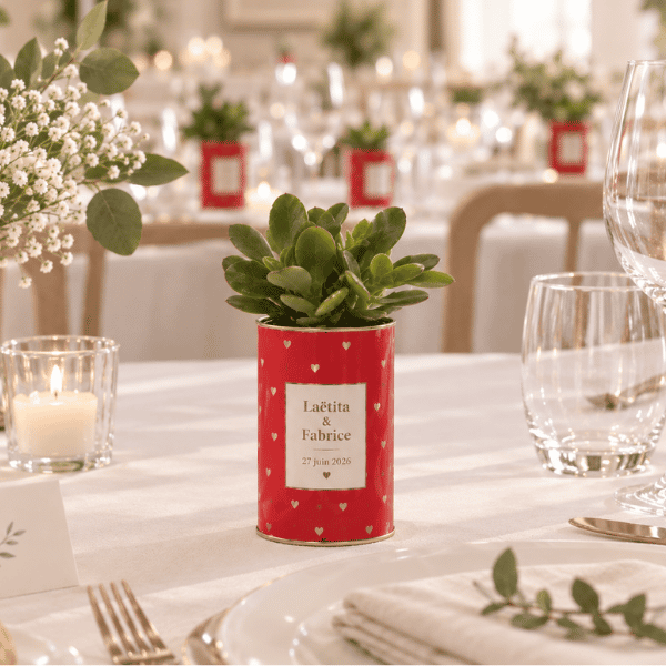 Cadeau d'invités de mariage : la mini plante personnalisée que vos convives garderont