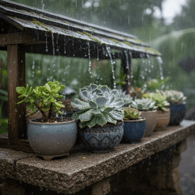 Que faire si votre cactus ou votre succulente a pris la pluie ? - Styley