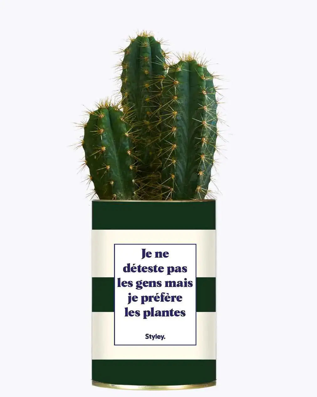 Je ne déteste pas les gens mais je préfère les plantes - Plante Cactus varié