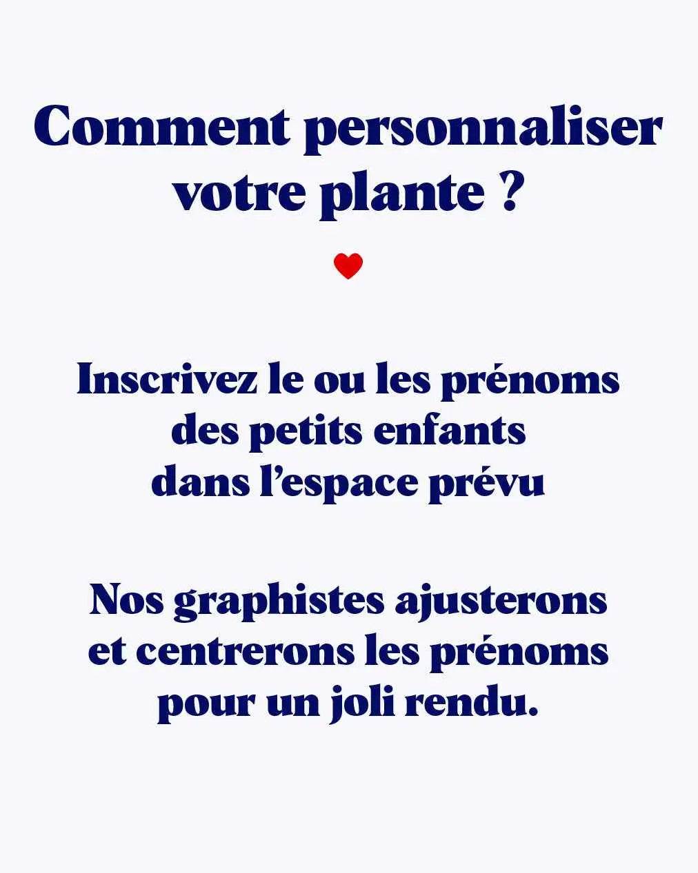 Mamie d'amour personnalisable - Plante