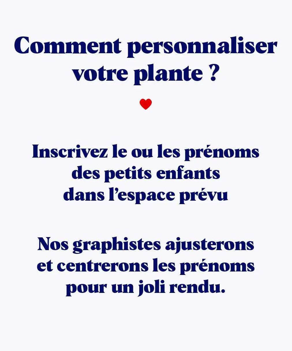 Grand-mère personnalisable - Plante