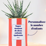 Super maman d'enfants épuisants personnalisable - Plante grasse