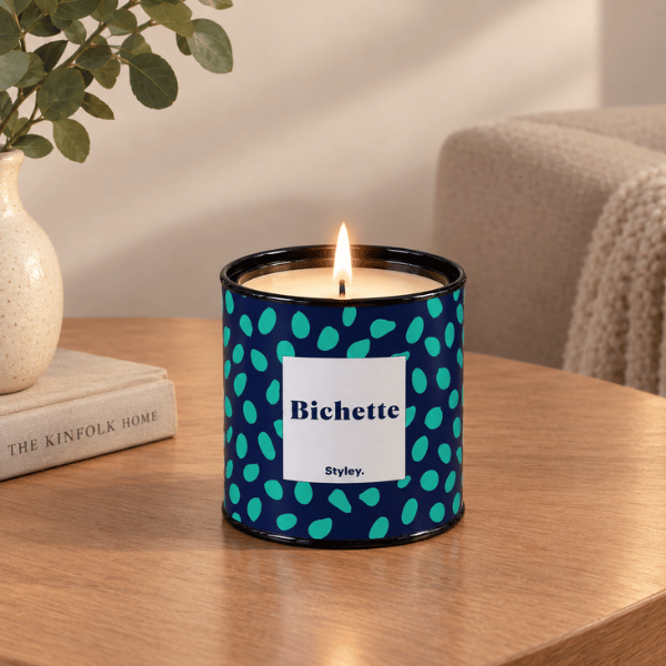 Bougie parfumée Bichette en pot métal