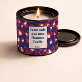 Je ne suis pas une flamme facile - Bougie Parfumée - présentation