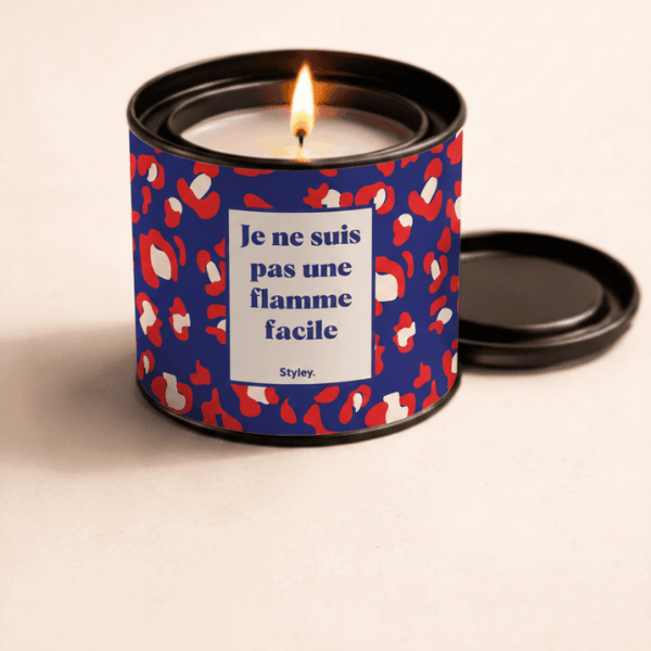 Je ne suis pas une flamme facile - Bougie Parfumée - présentation