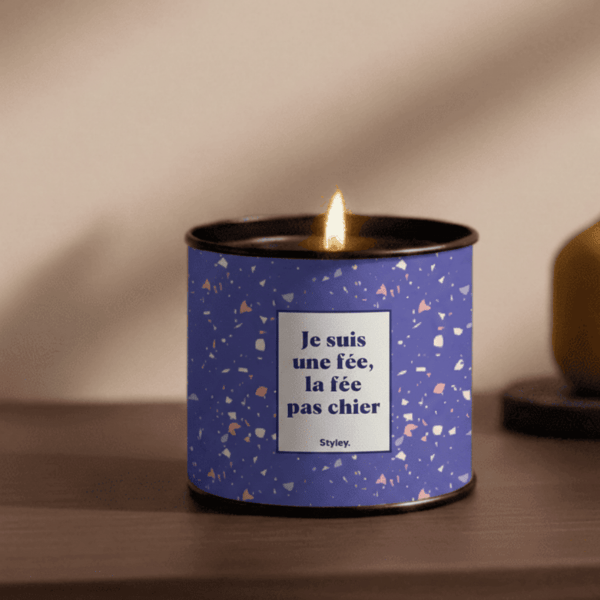 Je suis une fée La fée pas chier - Bougie Parfumée - présentation