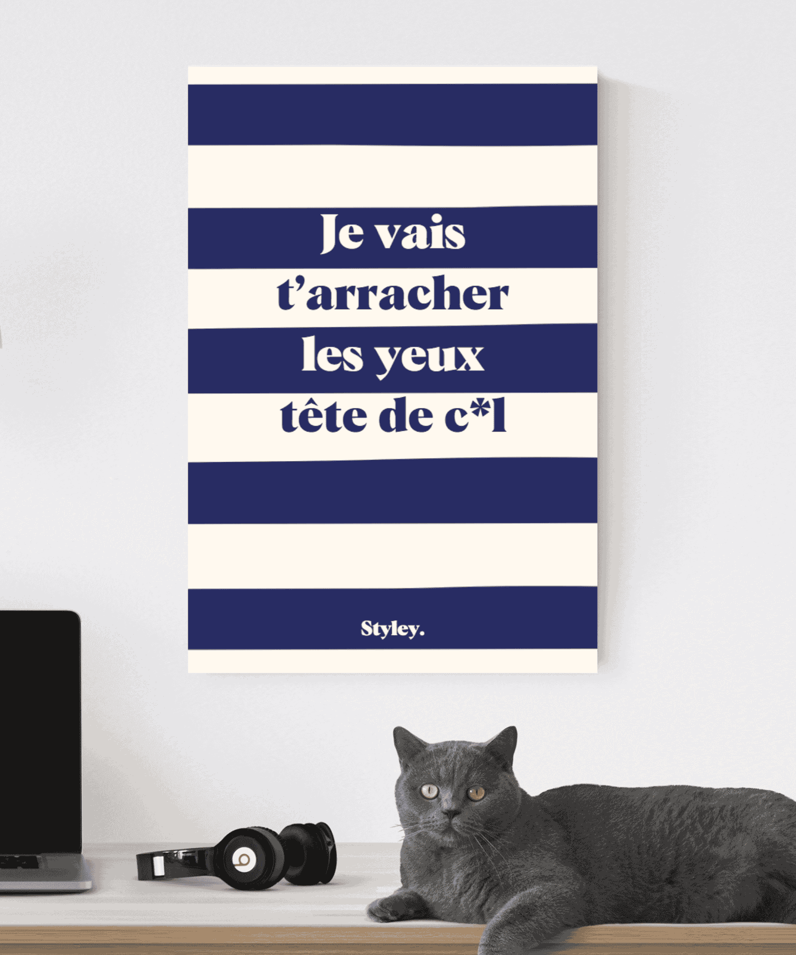 Je vais t'arracher les yeux tête de cul - Affiche Affiche seule