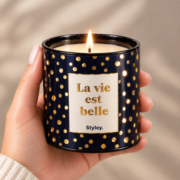 La vie est belle - Bougie Parfumée gold