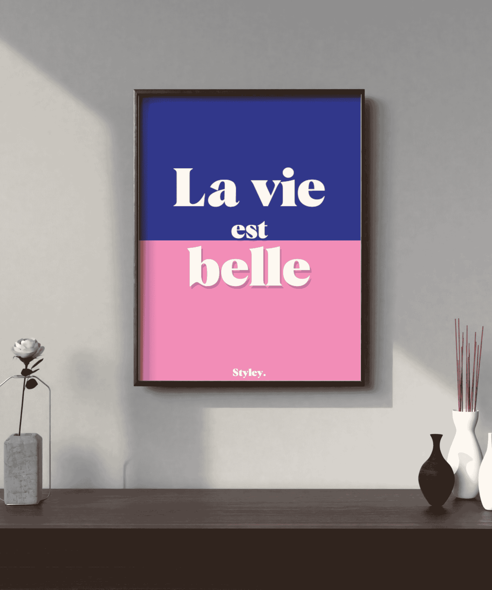 La vie est belle - Affiche