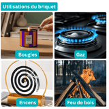 Briquet électrique rechargeable - modes d'utilisation