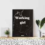 Working girl - Affiche Affiche avec cadre