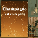 Champagne s’il vous plaît - Affiche