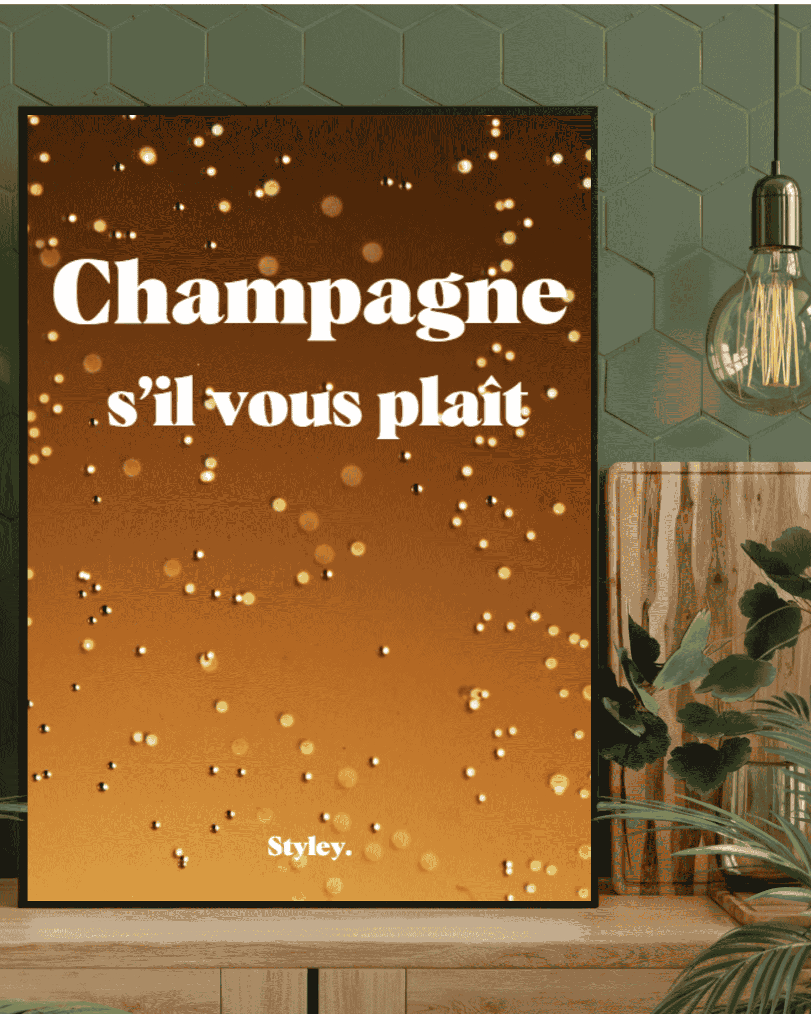 Champagne s’il vous plaît - Affiche