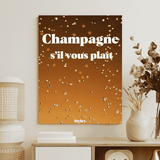 Champagne  s’il vous plaît - Affiche