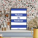 Maison du bonheur - Affiche Affiche avec cadre