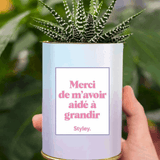 Merci de m'avoir aidé à grandir - Cactus