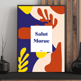 Salut Morue - Affiche Affiche avec cadre