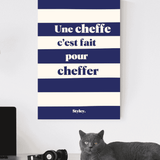Une cheffe c'est fait pour cheffer - Affiche