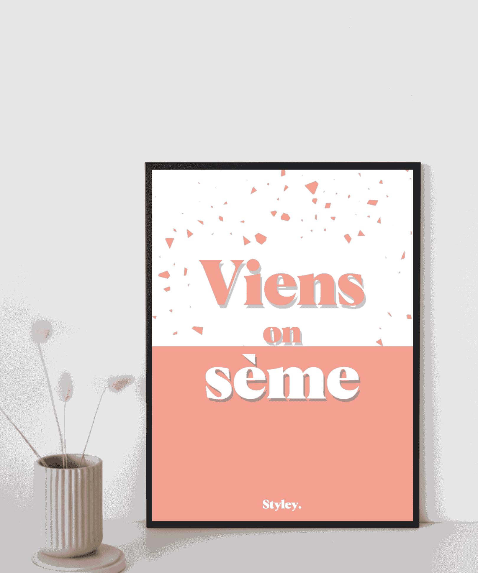 Viens on sème - Affiche Affiche avec cadre